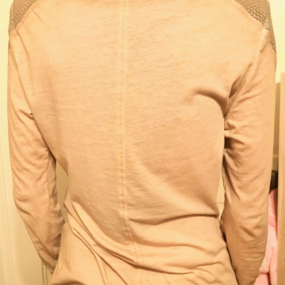 Vtg Y2K Angels Never Die/Anrvrdie mixed media long sleeve mock neck top sz S - Picture 5 of 16